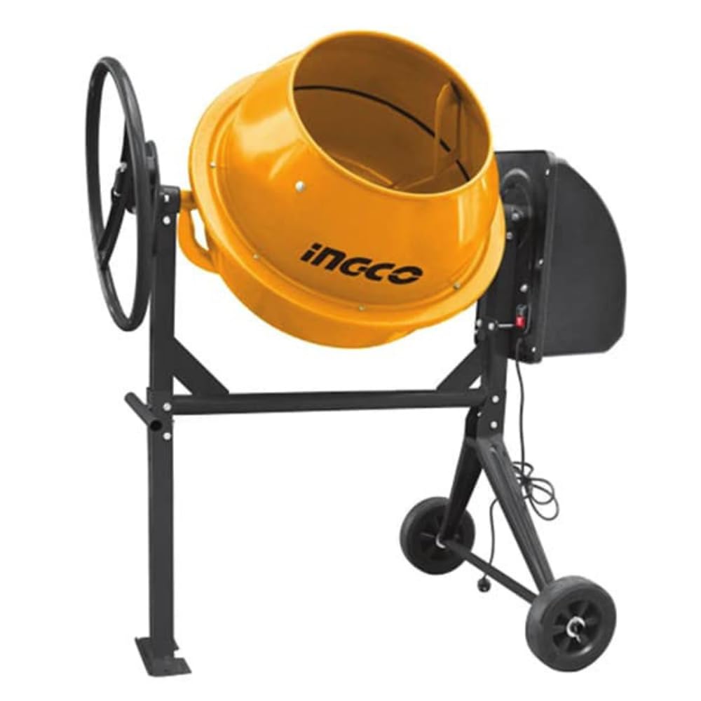 BETONIERA ELETTRICA 180LT - 800w - ghiera in ghisa - Motore a induzione in alluminio - INGCO CM30-1E