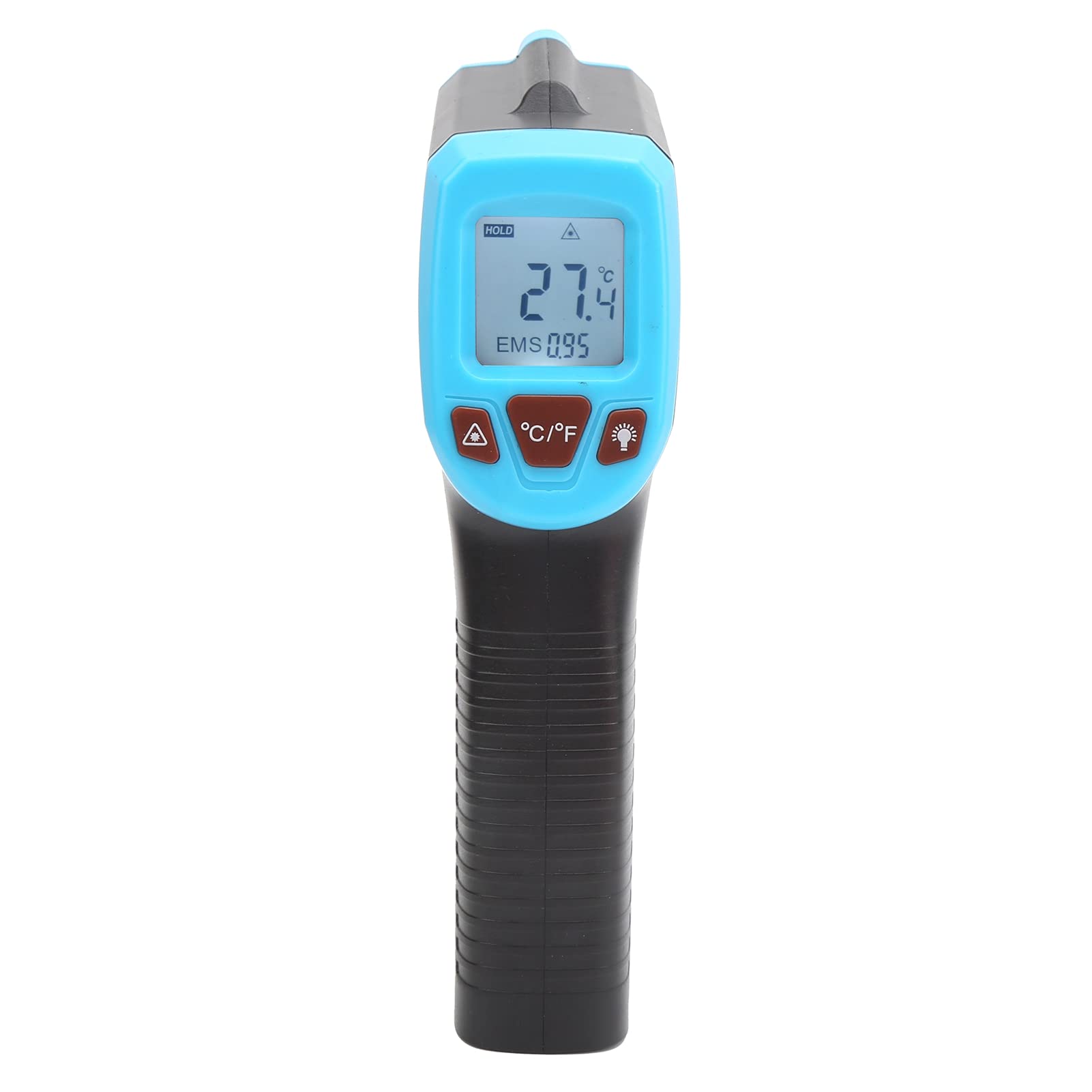 Pistolet do Pomiaru Temperatury na Podczerwień Wyświetlacz LCD Termometr Przemysłowy Termometr Bezdotykowy(niebieski)