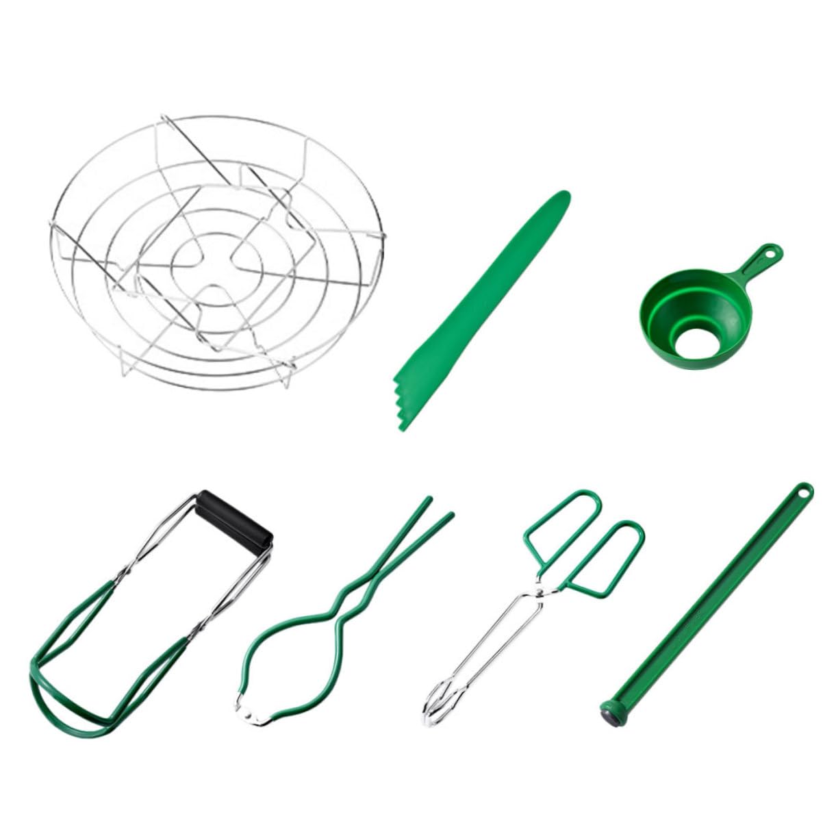 MAGICLULU 7pezzi Pinze Canning Kit Accessori Cucina con Imbuto e Sollevatore Barattoli per Preparazione Marmellate e Conservazione Alimentare Utensili Sicuri e Multifunzionali Regalo per AMA