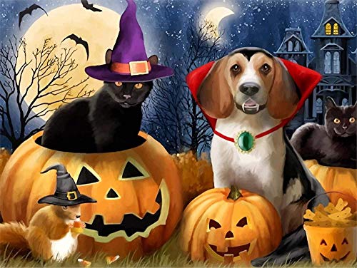 Preisvergleich Produktbild HZDXT® Puzzles Für Kinder 1000-teilige Kürbislaternengruppe DIY Holzspielzeug Spiele Puzzle