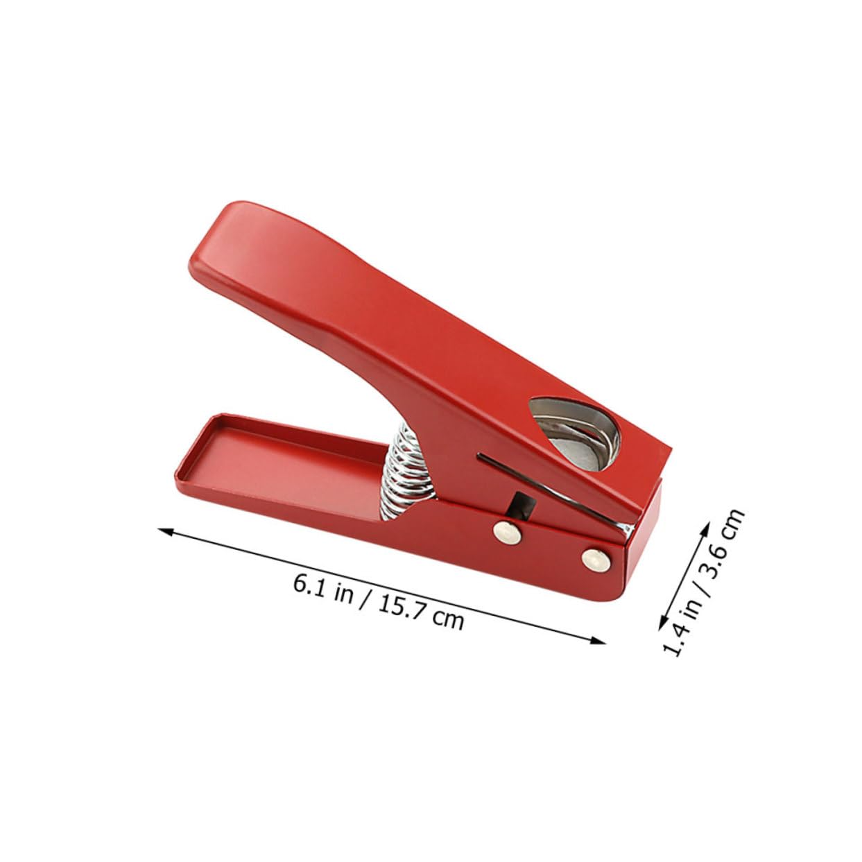 Punzone per Plettri per Chitarra in Metallo Rosso R26c | Taglierino per Materiali Diversi, Uso Forte e Duraturo, Strumento per Realizzare Plettri Personalizzati