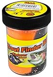 sinkende börsenkurse mit Kadaver-Aroma FTM Forellenteig Glitter Kadaver sinkend 75g - Forellenpaste, Farbe:orange/schwarz