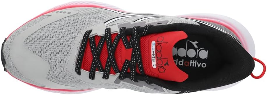Diadora Mens Mythos Blushield Volo 4 Running Sneakers Shoes - Grey