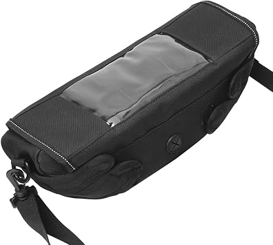 H RUO Waterproof Handlebar Storage Bag Motorcycle Bike Handle Bar Bag with Phone Pouch Compatible with bmw F750GS F850GS R1200GS Triumph Honda Yamaha Suzuki