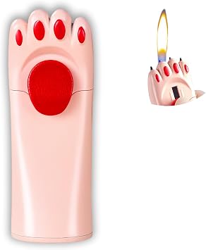 Cute Cartoon Animal Lighter Butane Refill, Pretty Aesthetic, Unique for Women Candles Gifts Camping BBQ No Butane Fule 14#