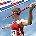 Cosblank Javelin Carrying Bag Heavy Duty Polyester Fabric Javelin Carrying Case for Track and Field Throwing Equipment, Hold up to 10 Javelins(Red and Blue)