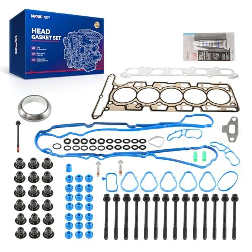 Image of KAX Engine Cylinder Head Gasket Set Compatible with Chevrolet Colorado /GMC Canyon 2007-2012 3.7L, Hummer H3 2007-2010, H3T 2009-2010, i-370 2007-2008, Head Gasket Kit, OE# HS26390PT, HS54982, ES71334