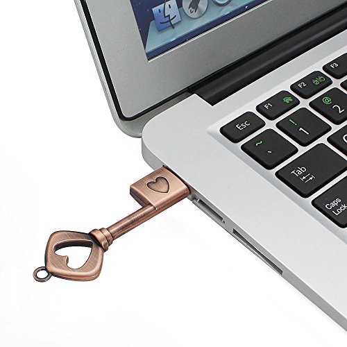 Usbkingdom 32Gb Usb 2.0 Flash Drive Metal Heart Key Ring Shape Waterproof Key Chain Usb Pen Drive Memory Stick Pendrive Thumb Drive #TOP6