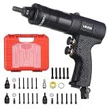 VEVOR Kit Rivettatrice Pneumatica per Inserti Filettati, 20 Pezzi Mandrini