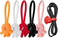 Vista 1 de Bridas magnéticas para cables, organizador de cables de datos actualizado 2026, organizador de cables elásticos multiusos reutilizable de silicona