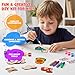 JoyCat DIY Wooden Magnets Kit, 13 Pcs Nature Art Supplies, Painting Kit, Arts and Crafts for Kids Ages 4-8 8-12, Party Favors, Christmas Crafts, Birthday Gifts, Toys for Boys Girls