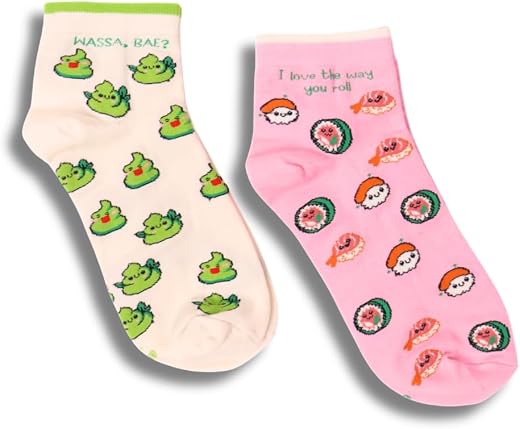 THELA GAADI 100% Combed Cotton Funky Printed Socks for Men &amp; Women, Cute &amp; Quirky Ankle Length Socks, Odour Free, Breathab...