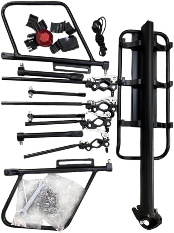 Rear Bicycle Rack Outdoor Adjustable Support Rod Mountain Bike Cargo Rack