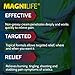 MagniLife Leg & Back Pain Relief Cream, Fast-Acting Pain Relief, Naturally Soothe Burning, Tingling and Stabbing Pains with Aloe and Calendula - 4oz