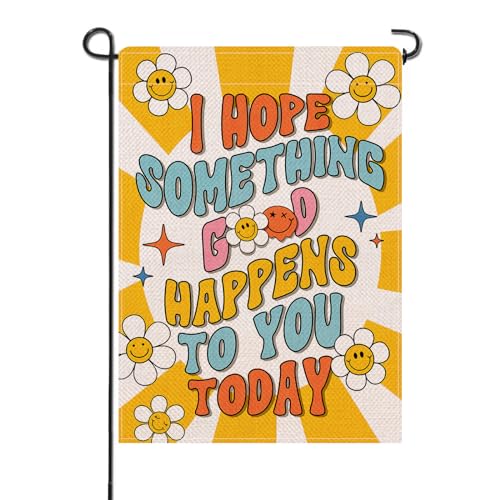 Artofy Spring Summer Garden Flag with Inspirational Quote