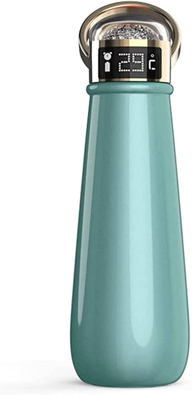 Przenośny kubek termosowy Kubek samochodowy o dużej pojemności Wyświetlacz temperatury wody Kubek przenośny, 250 * 76mm (Color : B)