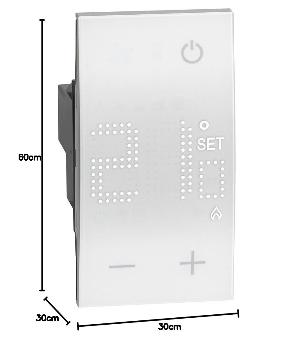 Living Now Termostato Ambiente 230V 2 Moduli Bianco
