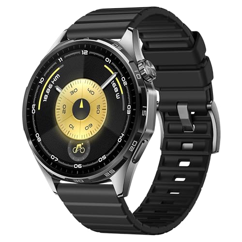 Image of 22mm Strap Compatible with Huawei Watch GT 6 Pro GT6 GT5 GT4 46mm Quick Release 22mm Fluororubber Watch Band for Amazfit bip 6 /Garmin Venu 4 45mm /Forerunner 265 /255 Bands (NO WATCH)