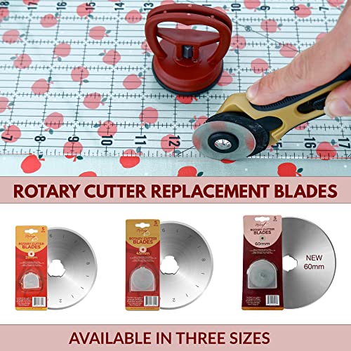 image for Madam Sew 60mm Rotary Cutter for Fabric | Precision Cloth Cutting Tool
