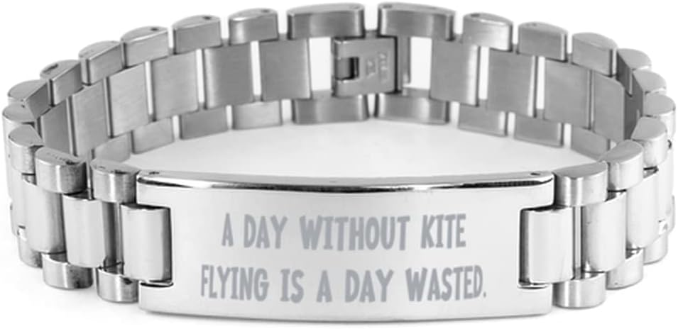 Joke Kite Flying Ladder Bracelet, A Day Without Kite Flying is a Day Wasted, Inappropriate Gifts for Friends, Birthday Gifts, Kite Flying Gifts for, Kite Flying Toys, Kite Flying Games, Kite Flying
