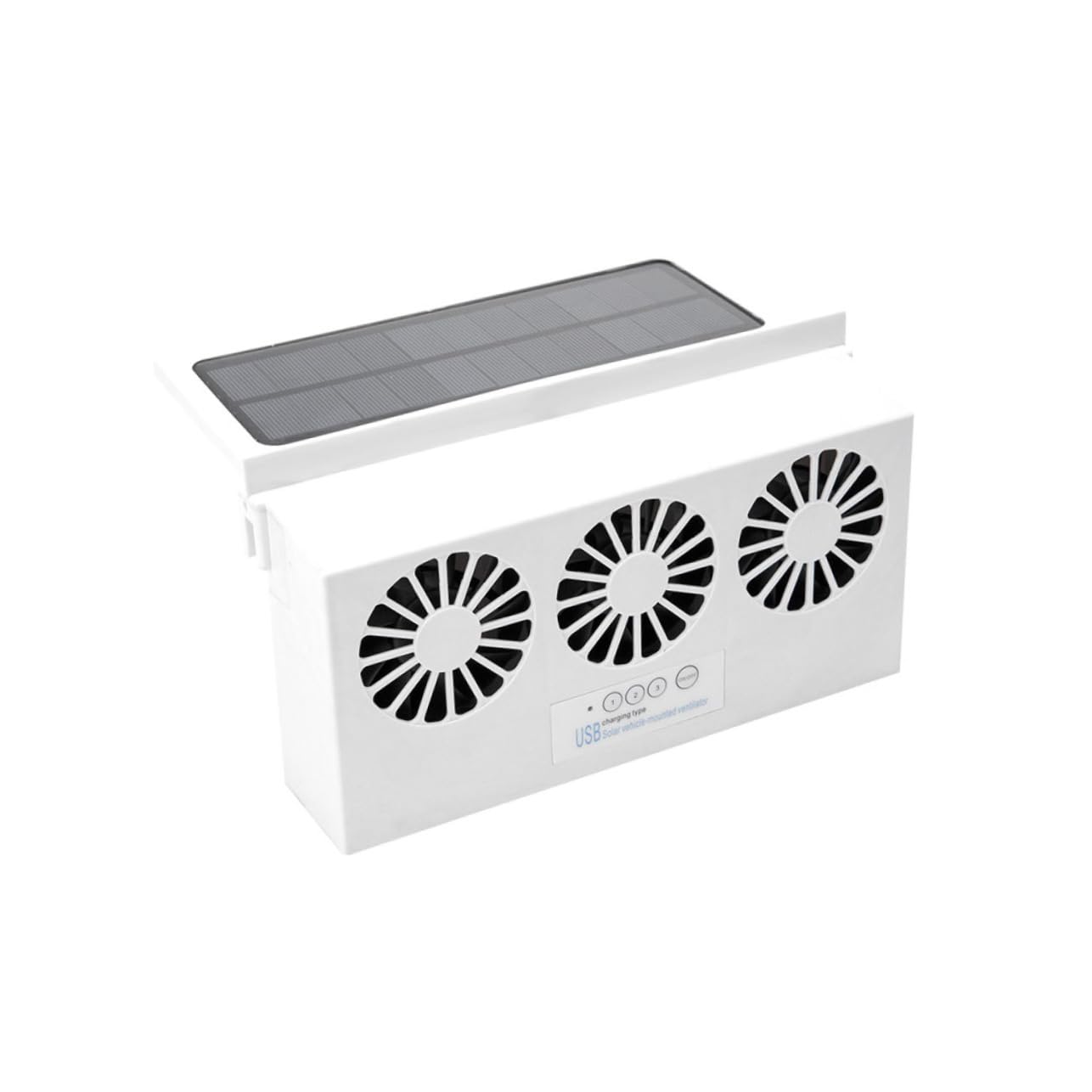 PRETYZOOM Solar Car Exhaust Fan USB Charging Solar Fan for Car Ventilation Compact Design for Hot Weather Trucks and Boats Keeps Air