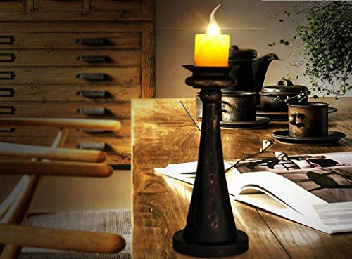 Bougie lampe de table en fer style chic rétro pour studio et hôtel de luxe
