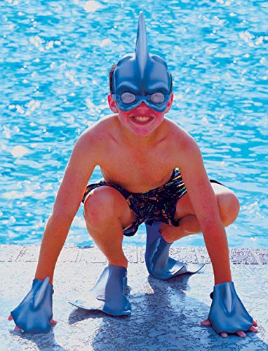 image for Big Time SHARKMAN Super Swimmer Dress Up Swim Gear, Mask with Dorsal f