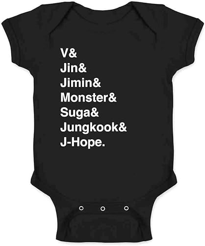 Pop Threads K-Pop Group Names List Baby Toddler Kids Girl Boy T-Shirt
