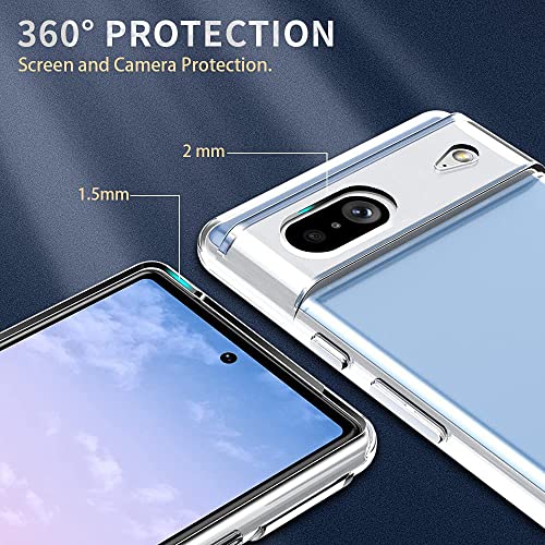 Oprimio Kristallklare Hülle für Google Pixel 7 Transparente Silikon Schutzhülle