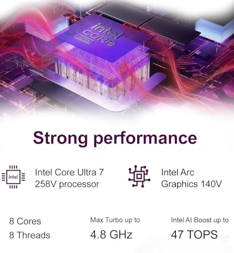 Image of Lenovo Slim 7i Aura Edition AI Laptop (14 inch FHD+ OLED Touchscreen, Intel Core Ultra 7 258V, 32GB DDR5, 1TB SSD), Arc 140V GPU, Copilot+ PC, 17-Hr Battery Life, 5MP IR Webcam, Wi-Fi 7, Win 11 Home