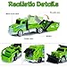 Tcvents 6 Pack Diecast Garbage Truck Toys for Kids, Mini Alloy Sanitation Truck Toy Recycling Sanitation Trucks Model Set, Educational Toddler Car Toys Easter Gifts for Boys Girls 3-7 8