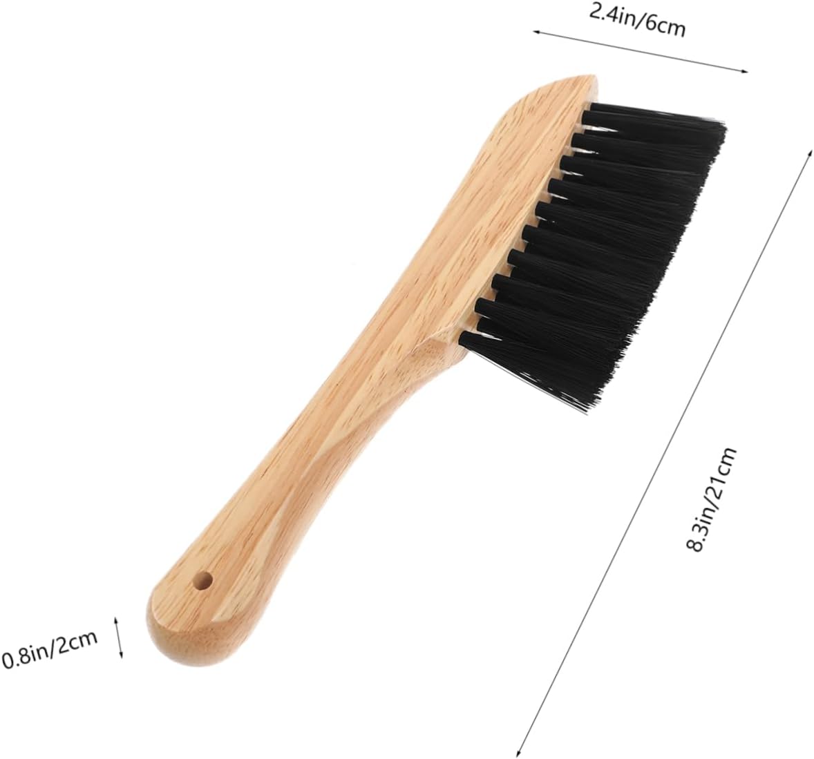 POPETPOP Billiard Pool Table Brush Wooden Handle Pool Table Cleaning Tool for Felt and Rail Maintenance Essential Billiard Accessory for and Home Use