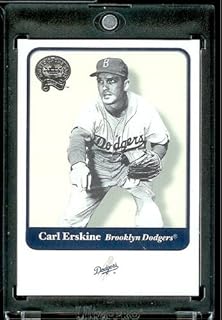 2001 Fleer Greats of the Game Baseball Card #106 Carl Erskine