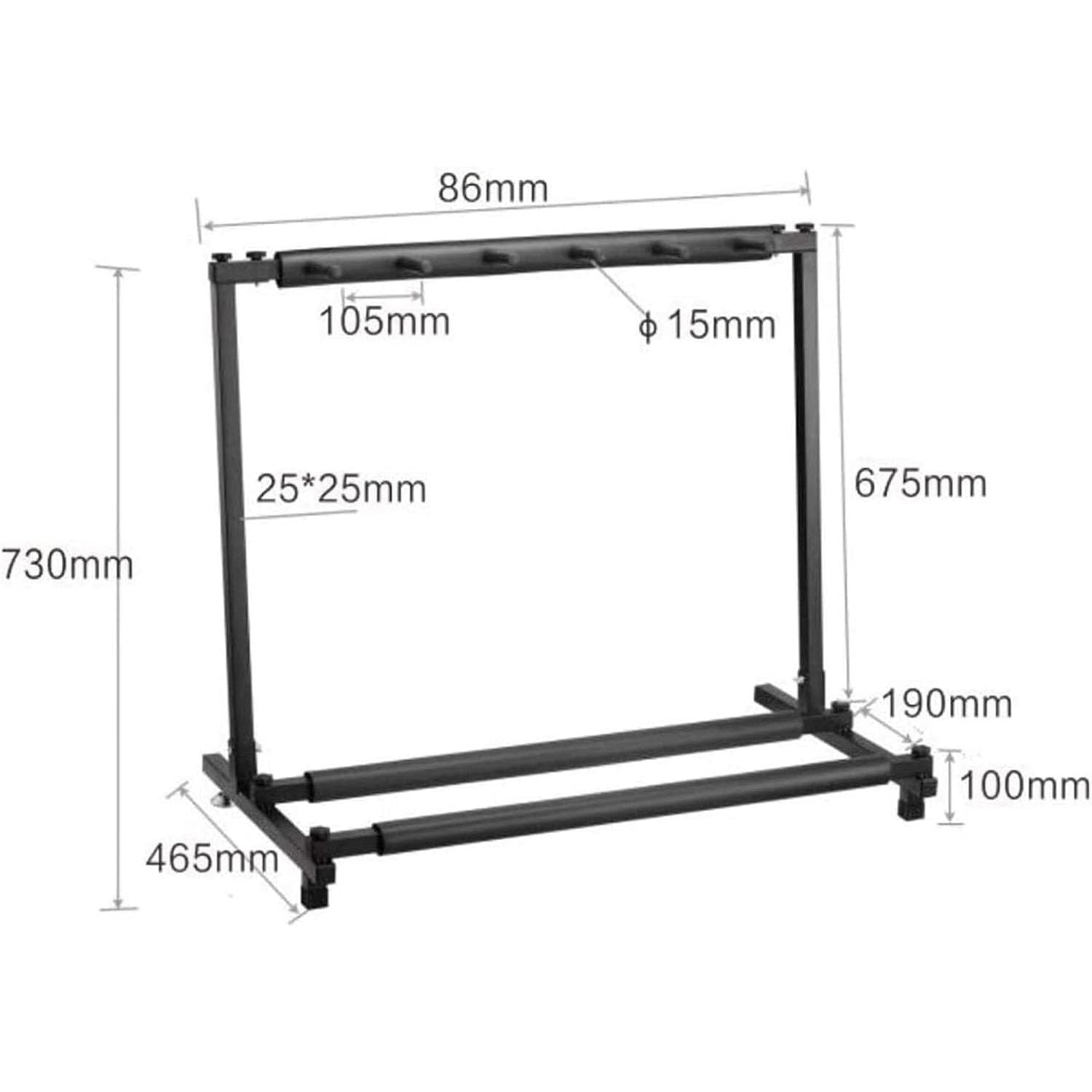 COYEUX Estante versátil para Armas, gabinete Horizontal para Armas, Almacenamiento de Rifle con Capacidad para 5 Armas de Fuego, Estante Plegable para Armas, para almacenar Cualquier Rifle