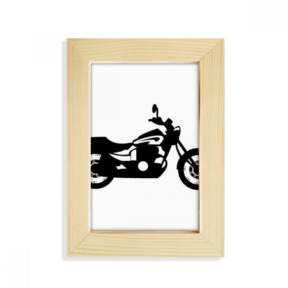 Moto mécanique cadre photo bois pour personnaliser votre décoration industrielle