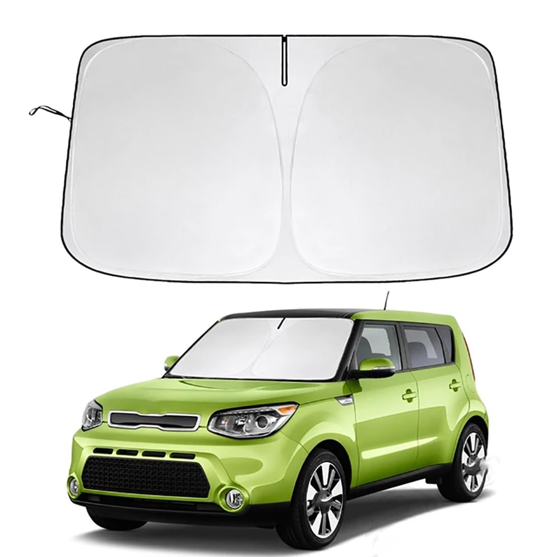 Pare-soleil pare-brise pour Kia Soul 2020-2023 protection sur mesure pliable pliable