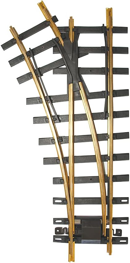 Bachmann Industries Large "G" Scale Universal Brass Track with 30 Degree 4' Diameter Turnout, Left