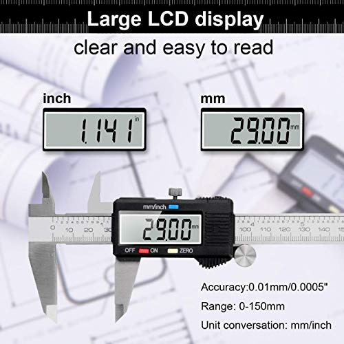 Image of Corceptive Vernier Caliper Digital 150 mm /6-Inches LCD Display