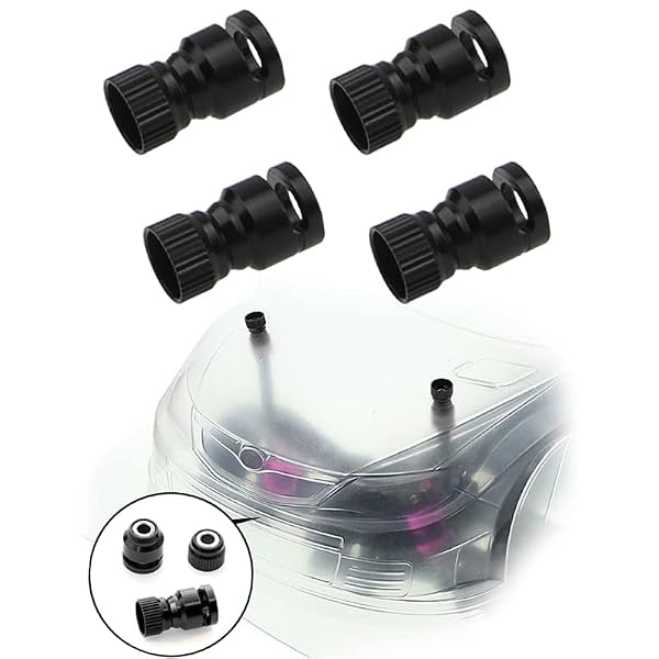 4Pcs ShareGoo Metal RC Body Shell Mount Column Hole Locator for 4-6mm RC Car Shell Compatible with HSP HPI Tamiya Axial 1/10 RC Car Truck by Share Goo - Used condition - US$10.59