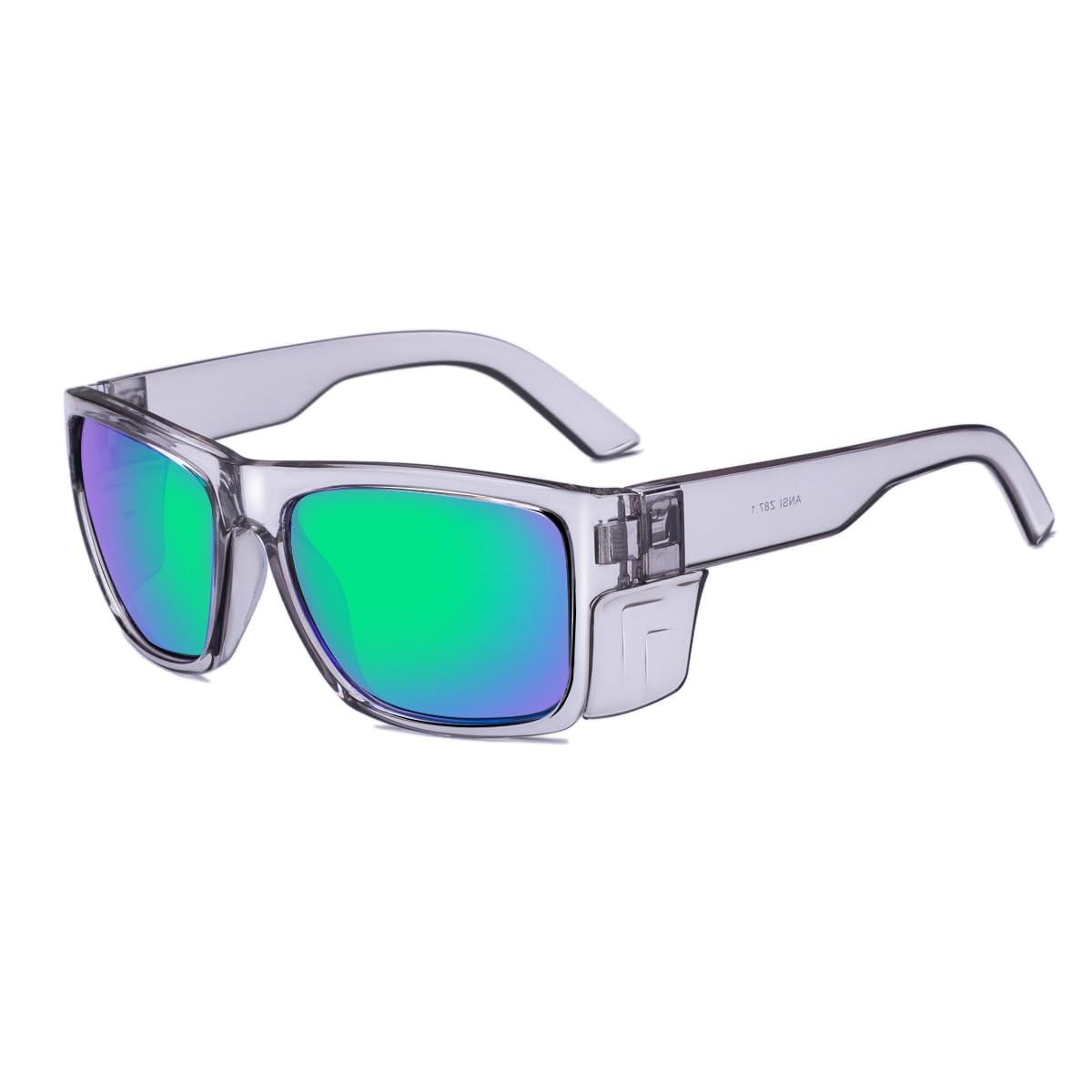 Gafas de sol de seguridad polarizadas UV400, certificado ANSI Z87.1, 100% protección UV, antirreflejos, resistentes a los impactos