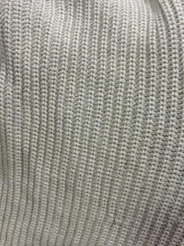 Image of Furnistitchs Plain Solid Knitted Sofa Throw Blanket 50x60 inches / 125x150 cms| Cotton Plain Knit with Tassels | Aesthetic Bohemian Decorative Couch Throws for Living Room & Bedroom (Natural)