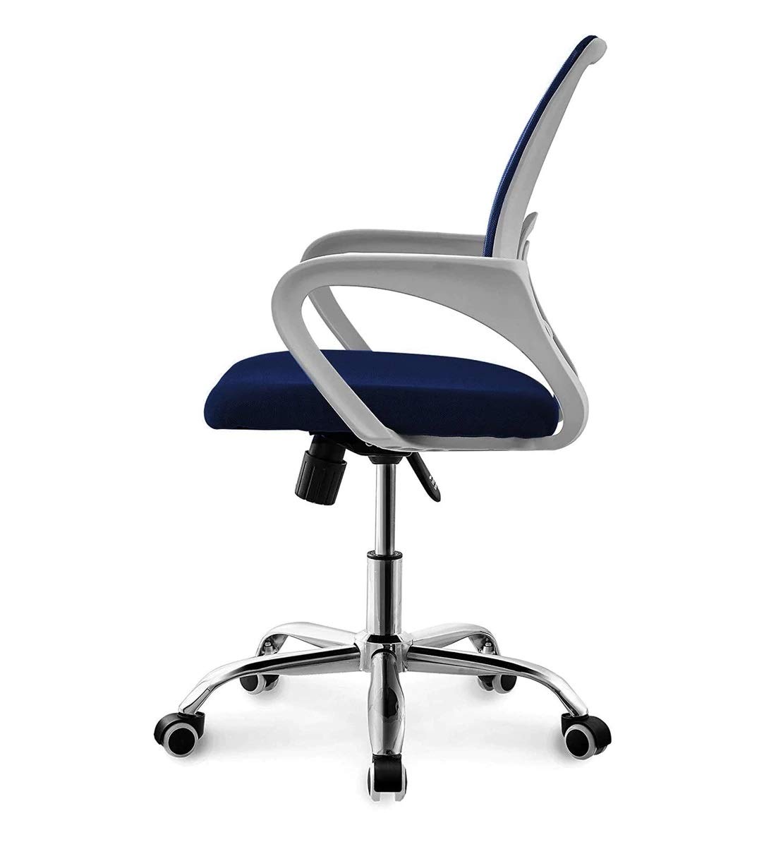 Finch Fox Low Back Royal Ergonomic White Body Desk Mesh Office Chair in Blue Colour 3