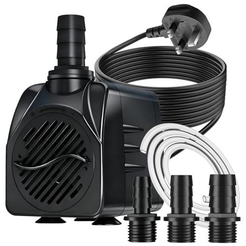 Image of SongLong 1500L/H 25W Wire Length: 3m Submersible Water Pump - Ultra Quiet, 2M High Lift & Over Heating Protection for Water Features, Hydroponics, Fountains, Ponds
