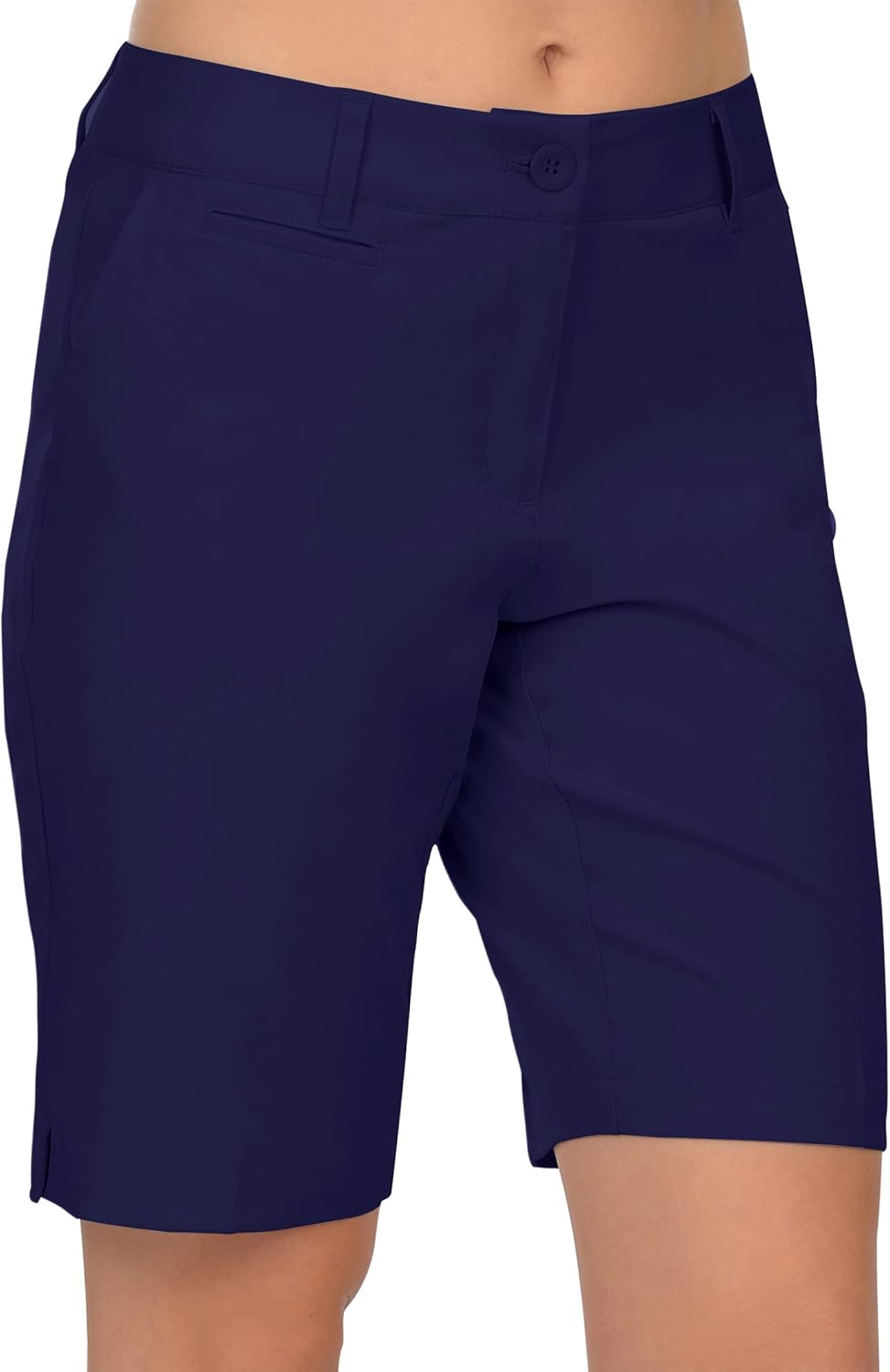 Lesmart Womens Golf Shorts Lightweight Stretch Relaxed Fit Knee Length Ladies Bermuda Shorts