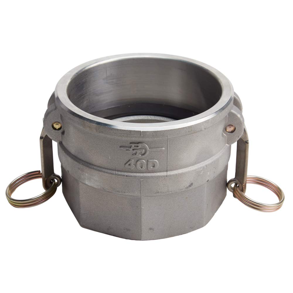 4 x 4 Alumnim Camlock Fittings - Hose Coupler - Type D Female Cam Lock Hose Adapter - Female Threaded NPT Cam & Groove