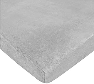 American Baby Company Heavenly Soft Chenille Fitted Pack N Play Playard Sheet, Gray