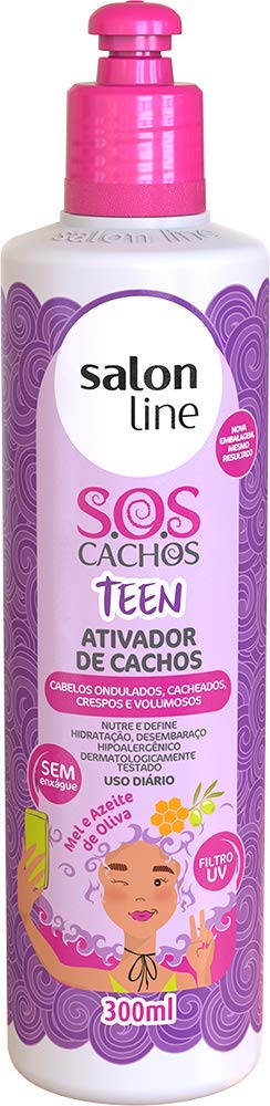 Amazon Com Linha Tratamento Sos Cachos Salon Line Ativador De Cachos Teen 300 Ml Salon Line Treatment Sos Curls Collection Teen Curl Activator 10 14 Fl Oz Beauty Personal Care
