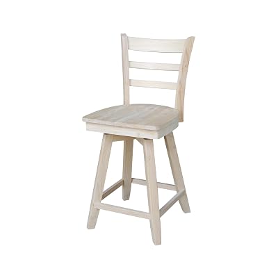 International Concepts Ladderback Solid Wood Chair, 21 inch W x 20-1/2 inch D x 39-1/2 inch H, Cottage Oak