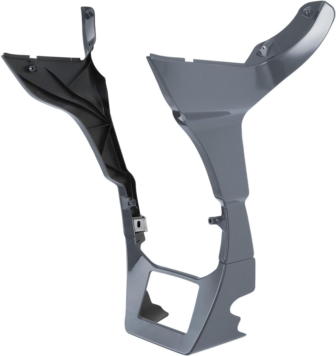 Side Fairing Chin Spoiler Cover Gunship Gray ABS Plastic Left Right Front for CVO 2018-2022 for 2017-2022