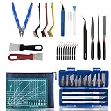 3D Drucker Zubehör Kit, 42 Pcs 3D Drucker Werkzeug Kit, 3D Drucker Werkzeug Set, Für 3D Drucker Mit Entgraten, Zangen Präzises 3D Druck Werkzeug Set, Für Reinigung Und Wartung